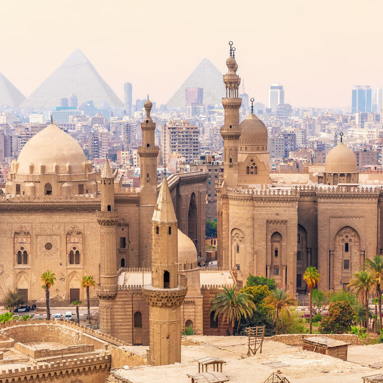 Mosque-Madrassa of Sultan Hassan in the Old city of Cairo, Egypt