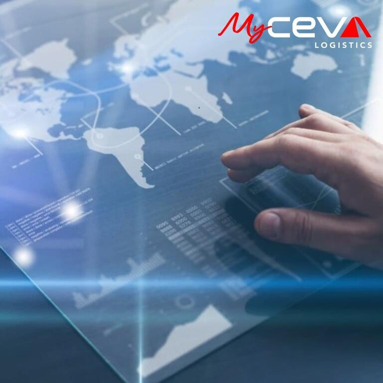 myceva-hand touching screen with map