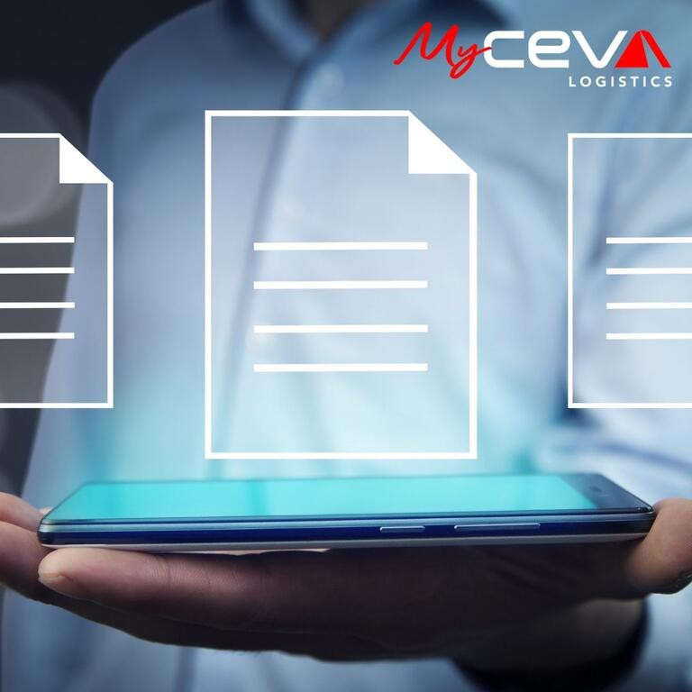 myceva-man holding tablet floating docs